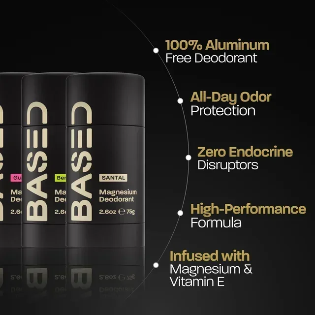 BASED Deodorant - side angle for men UK